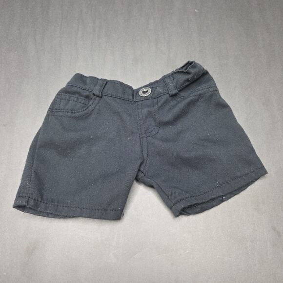 Build A Bear Workshop Shorts Set of 2 Black Khaki Everyday BABW - Picture 5 of 6